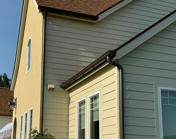 Seamless gutter project portfolio gallery in kalispell mt