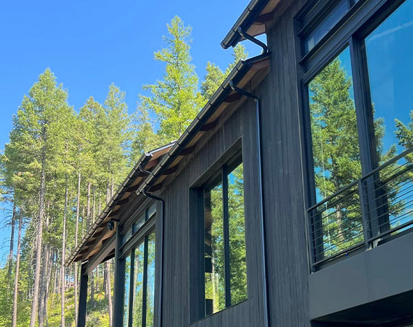 Seamless gutter project portfolio gallery in kalispell mt